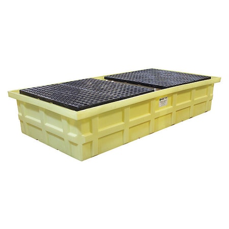 Spill Pallet, 385 gal Spill Capacity, Not Applicable Drums, 8, 000 lb Load Capacity, HDPE MPN:5482-YE-D