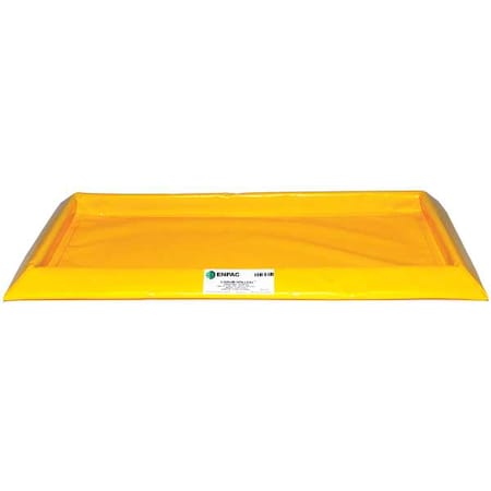 Spill Containment Tray, 15 gal Spill Capacity, 2 Drums, PVC Fabric MPN:5755-YE