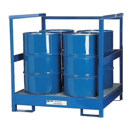 Spill Pallet, 66 gal66 gal Spill Capacity, 4 Drums, 2, 400 lb Load Capacity MPN:9014-BU