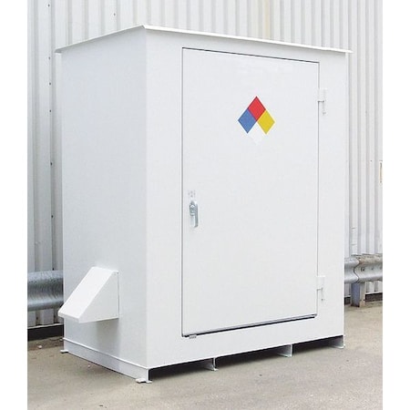 Hazmat Storage Locker, 4 Drum, 96x70x98