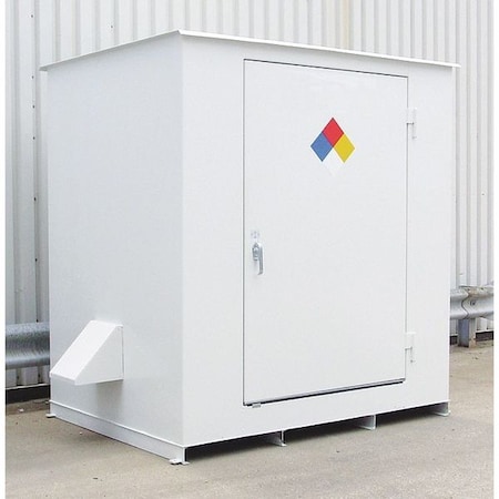 Hazmat Storage Locker, 8 Drum, 143x70x98