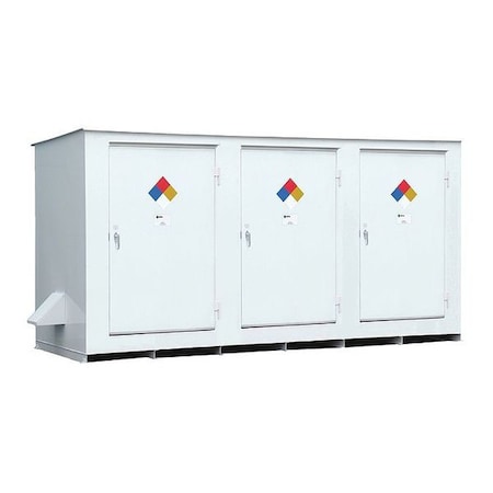 Hazmat Storage Locker, 14 Drum, 236x70x98