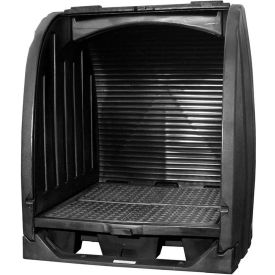 ENPAC® Black Diamond Spill Containment Shed with Drain 4064-BD-D - 4-Drum 4064-BD-D