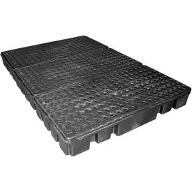 ENPAC® Black Diamond 6 Drum Spillpallet 5115-BD - Low Profile - 3000 Lb. Cap. 5115-BD