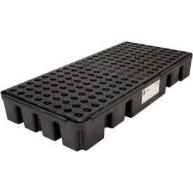 ENPAC® Black Diamond 2 Drum Spillpallet 5117-BD with No Drain - Low Profile - 3000 Lb. Cap. 5117-BD