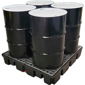 ENPAC® Black Diamond 4 Drum Spillpallet 5400-BD - Eco Solutions - 2000 Lb. Cap. 5400-BD
