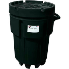 Black Diamond 95-Gal Wheeled Poly-Spillpack Universal Black 1299-BD