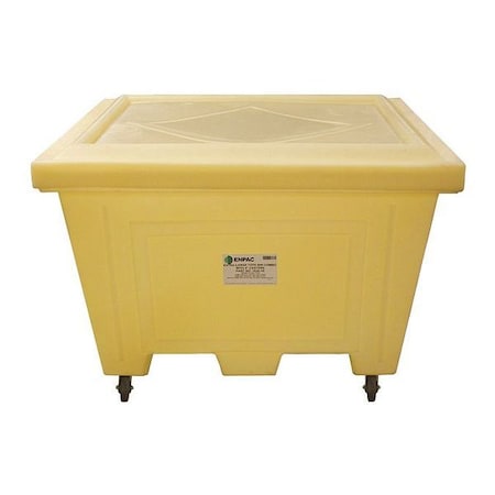 Tote with Wheels Kit, 47-1/4 in W, 38 in H, Yellow MPN:1530-YE