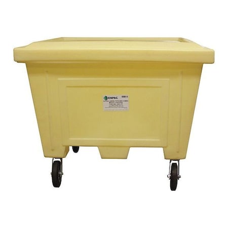 Tote with Wheels Kit 47-1/4 in W, 42 in H, Yellow MPN:1531-YE