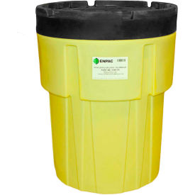 ENPAC® 1195-YE 95 Gallon Poly-SpillPack Drum - Yellow Base with Black Easy-Off Non-threaded Lid 1195-YE