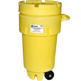 ENPAC® 1259-YE Wheeled Poly-Overpack® Salvage Drum - 50 Gallon Capacity 1259-YE