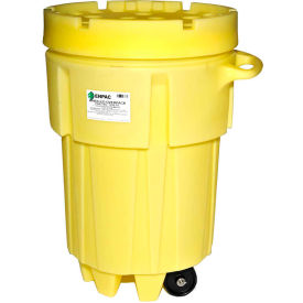 ENPAC® 1299-YE Wheeled Poly-Overpack™ Salvage Drum - 95 Gallon Capacity 1299-YE