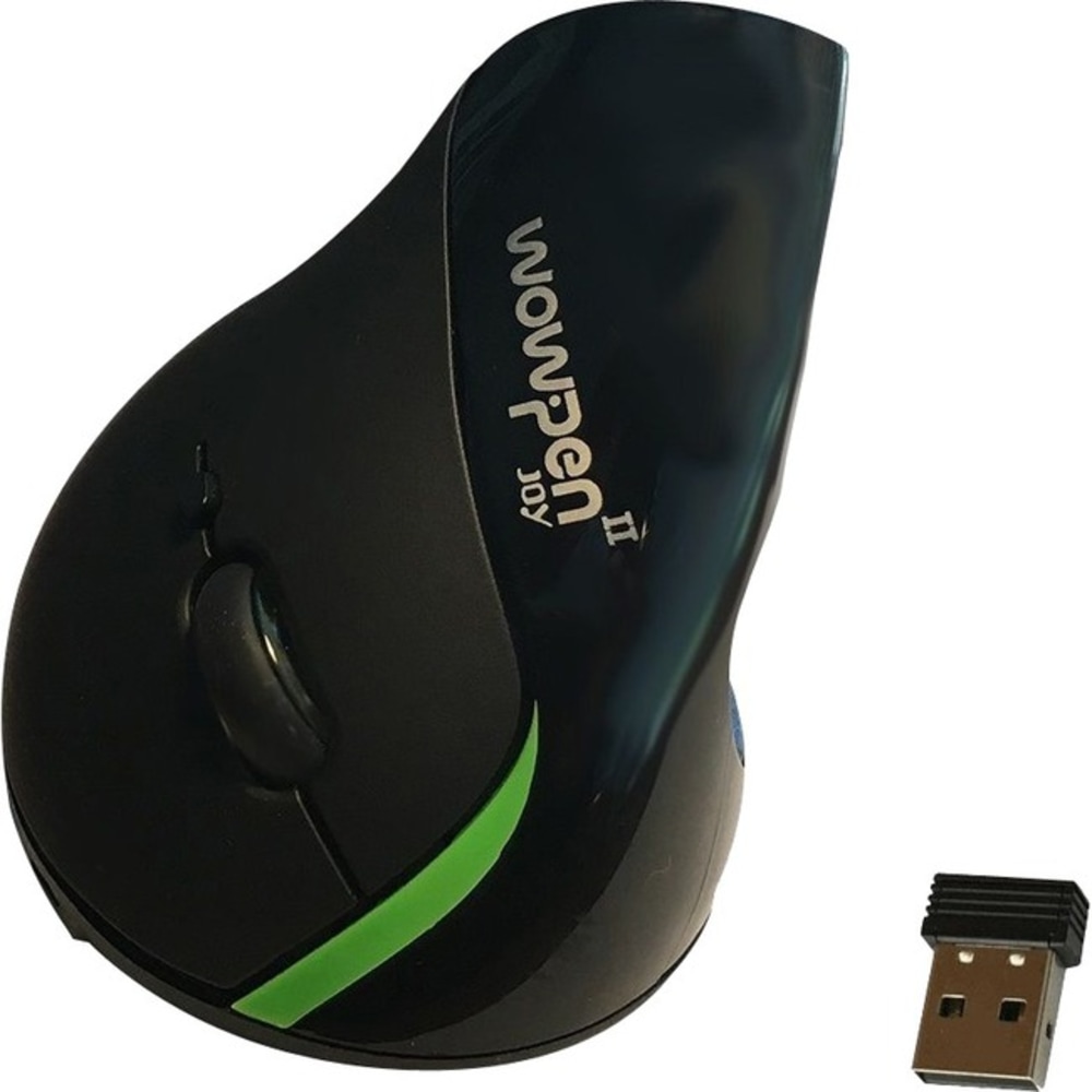 Ergoguys WOW PEN JOY II WIRELESS ERGONOMIC COMPUTER MOUSE BLACK - Optical - Wireless - Black - 1 Pack - WP012BKEW MPN:WP-012-BK-EW