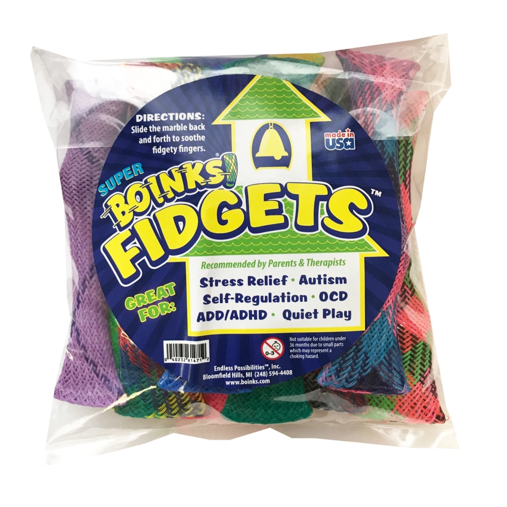 Endless Possibilities Super Boinks Fidgets, Multicolor, Pack Of 10 Fidgets MPN:EPBSF10P