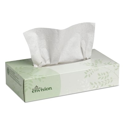 Envision 2PLY Facial Tissue Flat Box 100/Bx MPN:47410