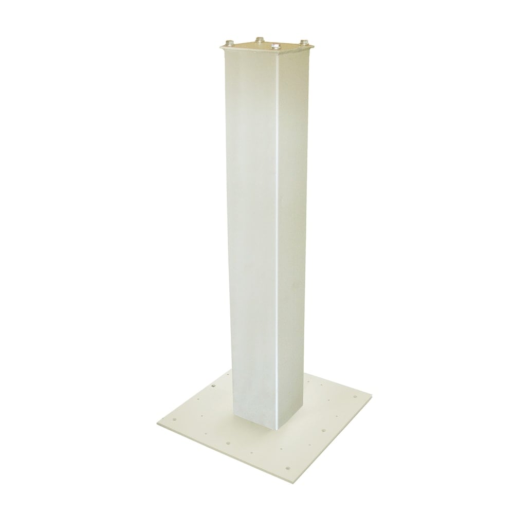 Mail Boss 27in Surface Mount Mailbox Post, 27inH x 4inW x 4inD, White MPN:7008