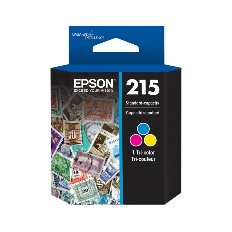 Epson 215 Cyan, Magenta, Yellow Ink Cartridges, Pack Of 3, T215530-S (Min Order Qty 3) MPN:T215530-S