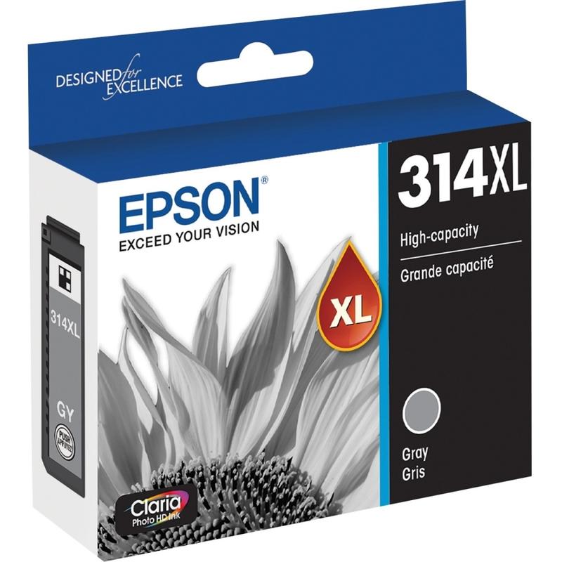 Epson Claria Photo HD T314XL Original Inkjet Ink Cartridge - Gray - 1 Pack - Inkjet - 1 Pack MPN:T314XL720-S