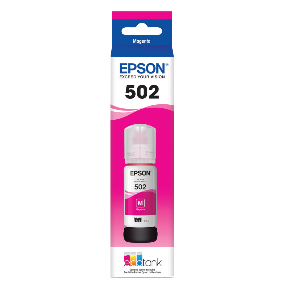 Epson 502 EcoTank Magenta High-Yield Ink Bottle, T502320-S MPN:T502320-S