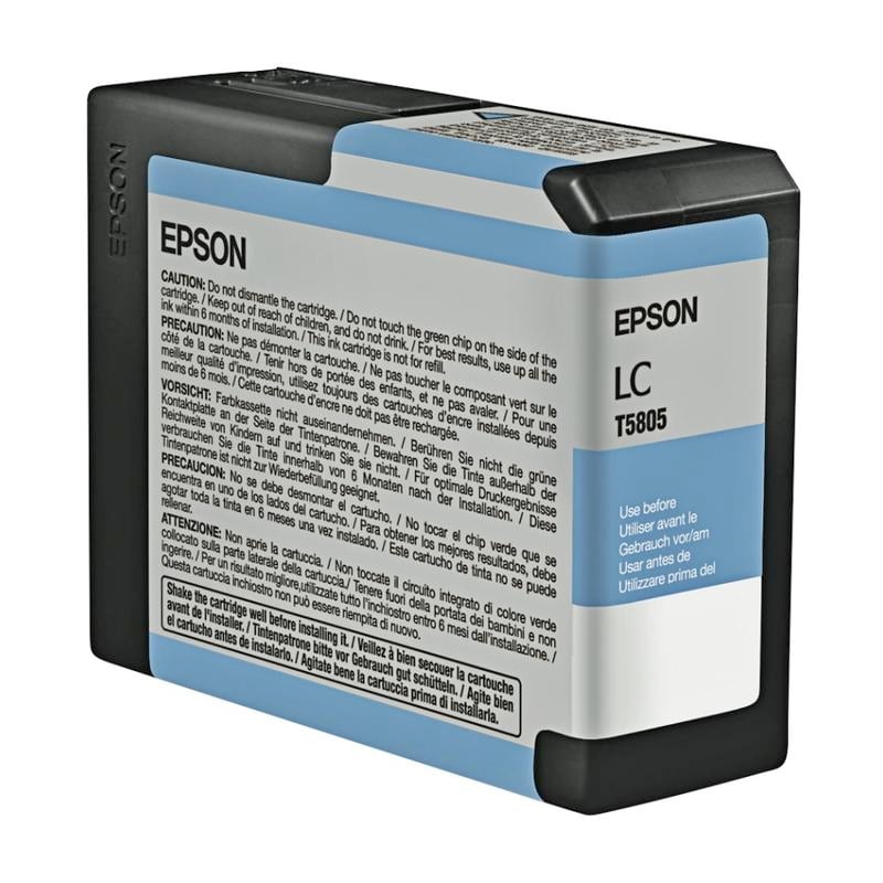 Epson T5805 UltraChrome K3 Light Cyan Ink Cartridge, T580500 MPN:T580500