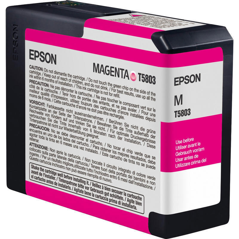 Epson T580 Vivid Magenta Ink Cartridge, T580A00 MPN:T580A00