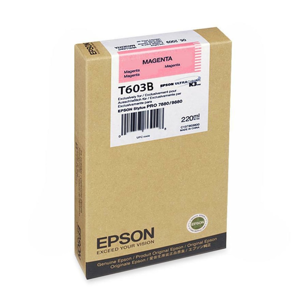 Epson Ink Cart 7800/9800 220Ml Mag., T603B00 MPN:T603B00