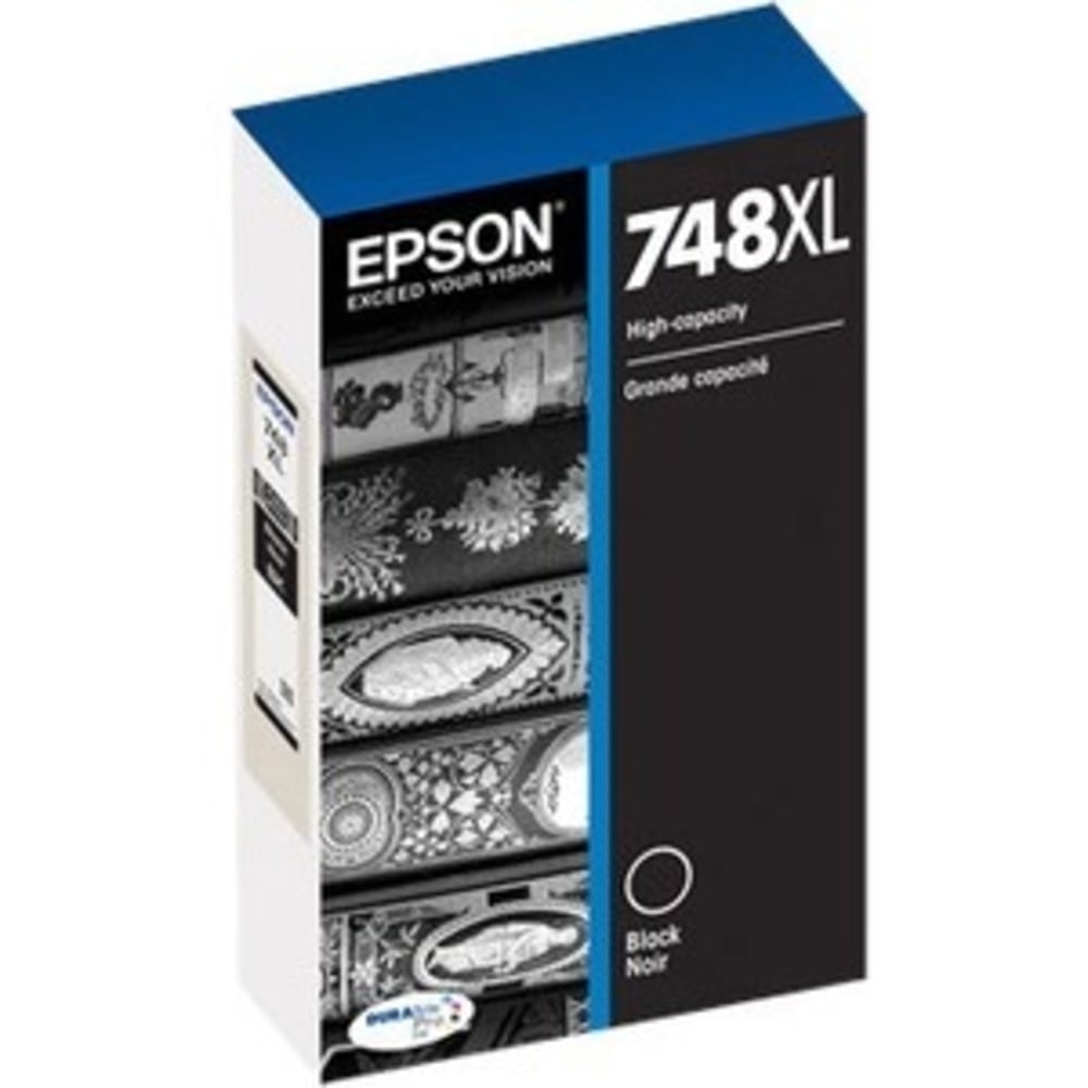 Epson DURABrite Pro 748 Original High Yield Inkjet Ink Cartridge - Black - 1 Pack - 5000 Pages MPN:T748XL120