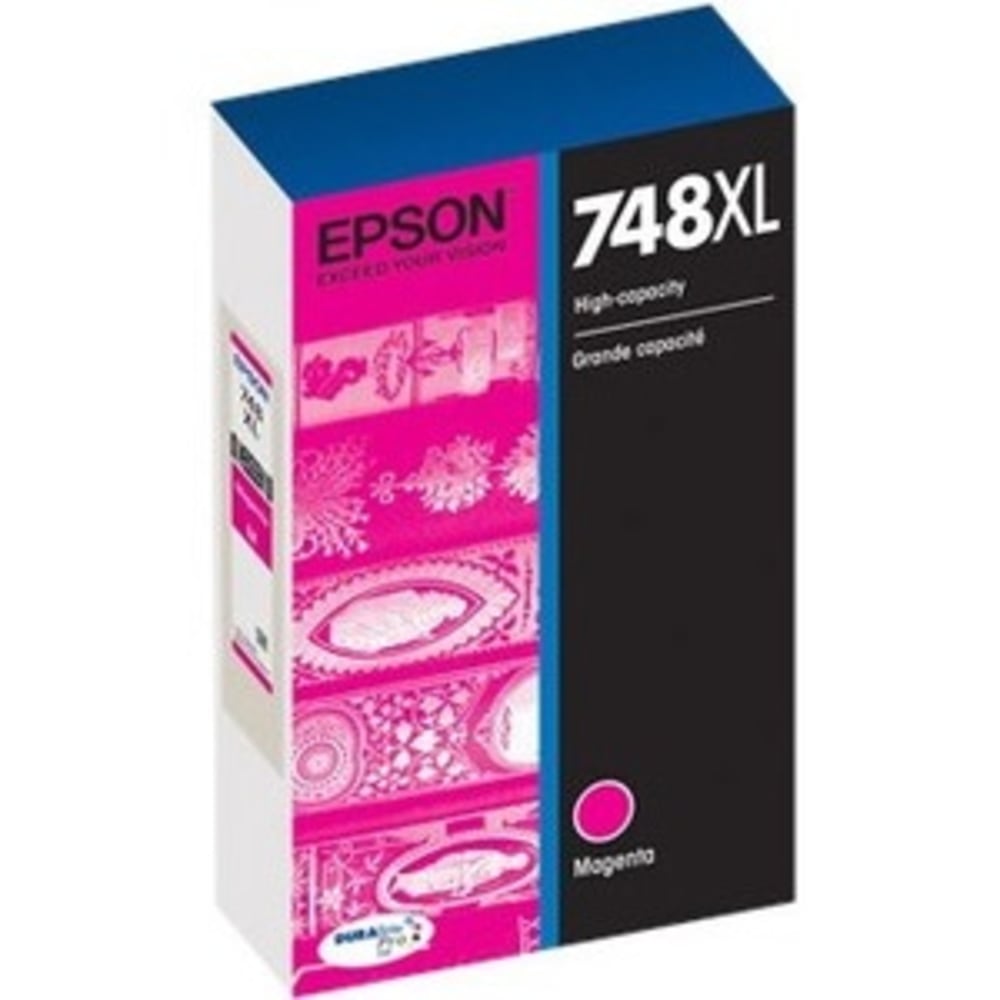 Epson 748 Original High Yield Inkjet Ink Cartridge - Magenta - 1 Pack - 4000 Pages MPN:T748XL320
