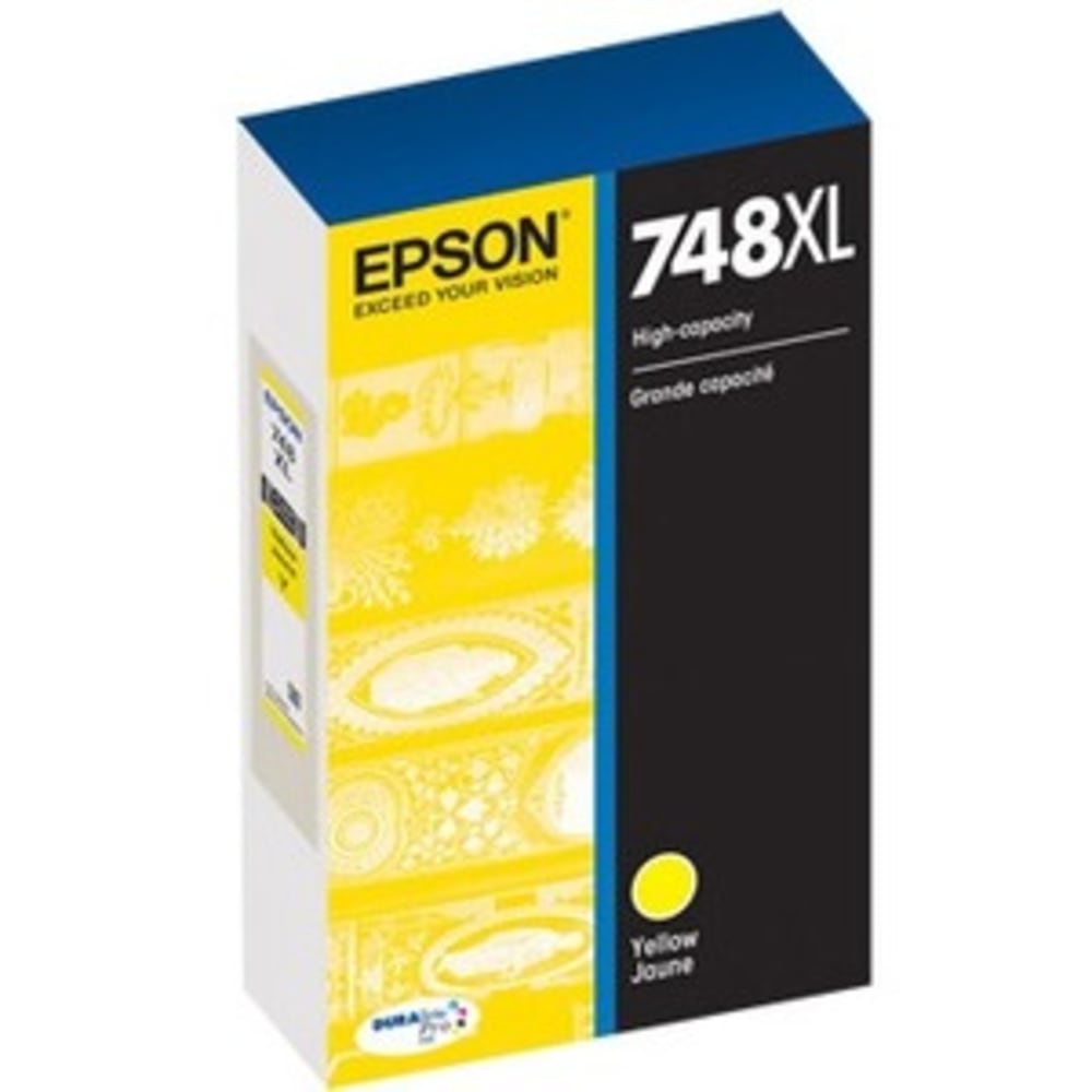 Epson DURABrite Pro 748 Original High Yield Inkjet Ink Cartridge - Yellow - 1 Pack - 4000 Pages MPN:T748XL420
