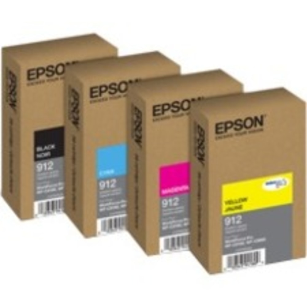 Epson DURABrite Pro 912 Original Standard Yield Inkjet Ink Cartridge - Black Pack - 2900 Pages MPN:T912120