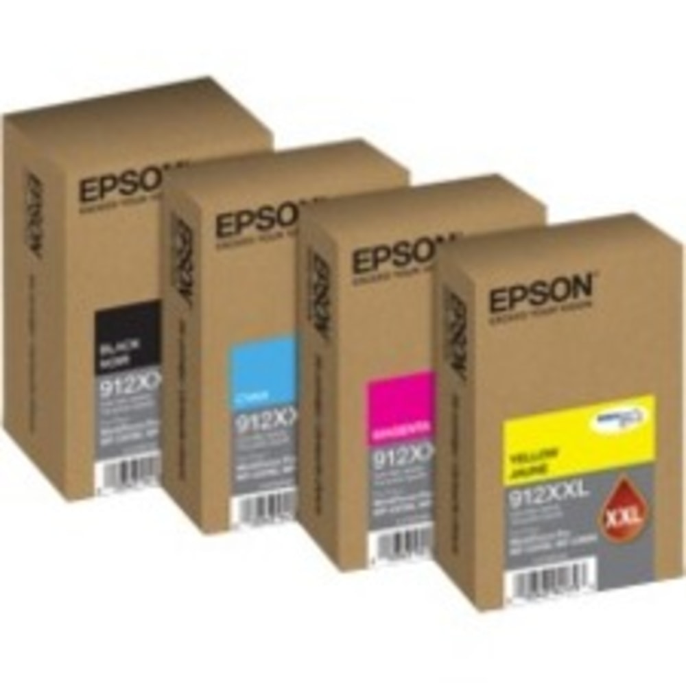 Epson DURABrite Pro 912XXL Original Extra High Yield Inkjet Ink Cartridge - Yellow Pack - 8000 Pages MPN:T912XXL420