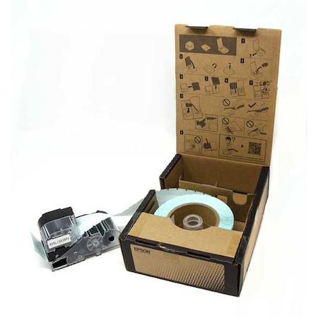 Wraparound Label, White, Vinyl, 1/2 in W MPN:60YR11