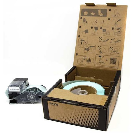Wraparound Label, White, Vinyl, 1 in W MPN:60YR12