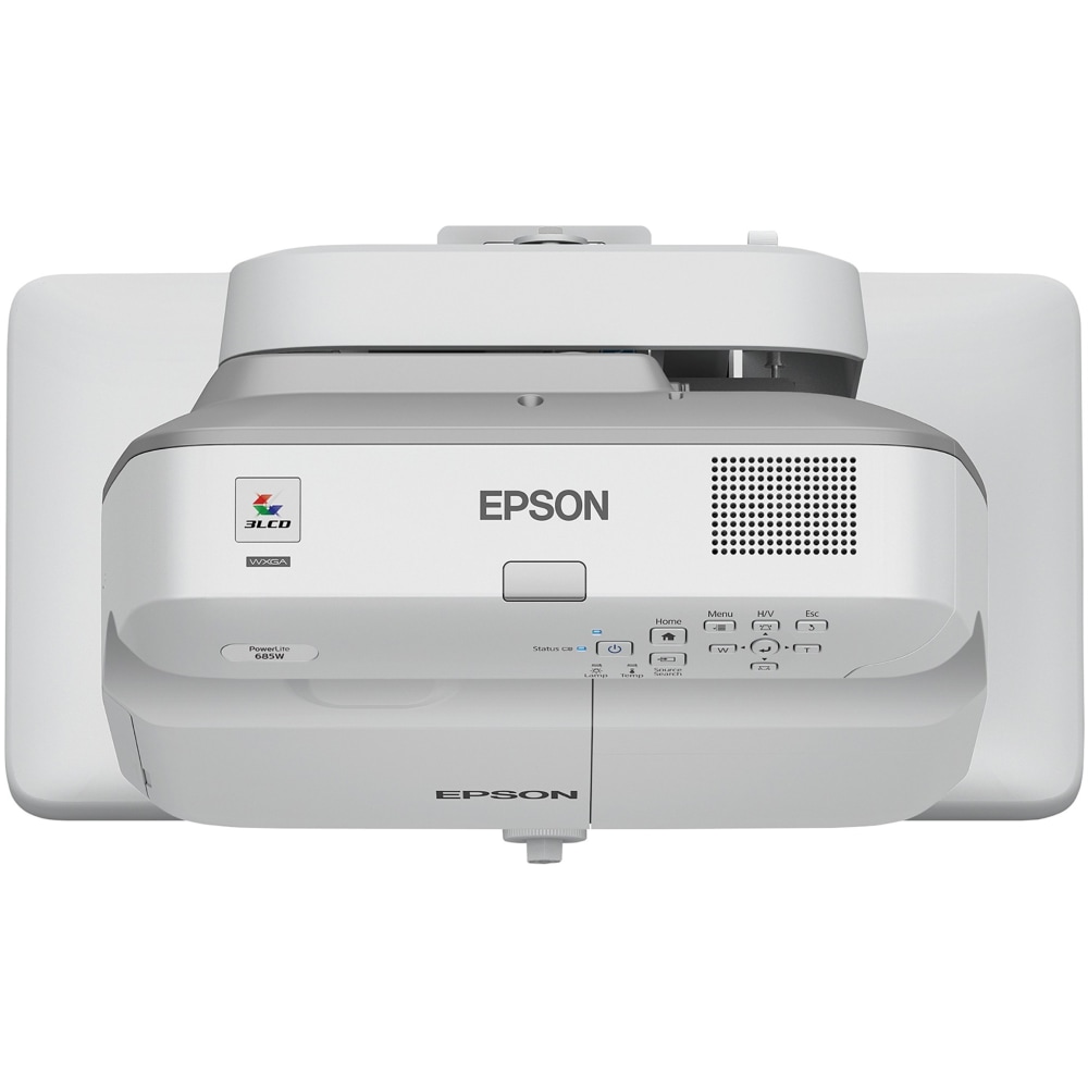 Epson PowerLite 685W Ultra Short Throw LCD Projector - 16:10 - 1280x 800 - Rear, Front - 5000 Hour Normal Mode - V11H744520 MPN:V11H744520