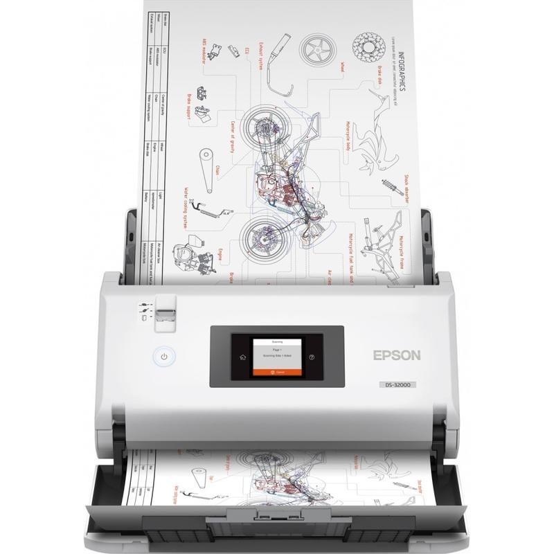 Epson DS-32000 Large Format Sheetfed Scanner - 1200 dpi Optical - 30-bit Color - 24-bit Grayscale - 90 ppm (Mono) - B11B255201 MPN:B11B255201