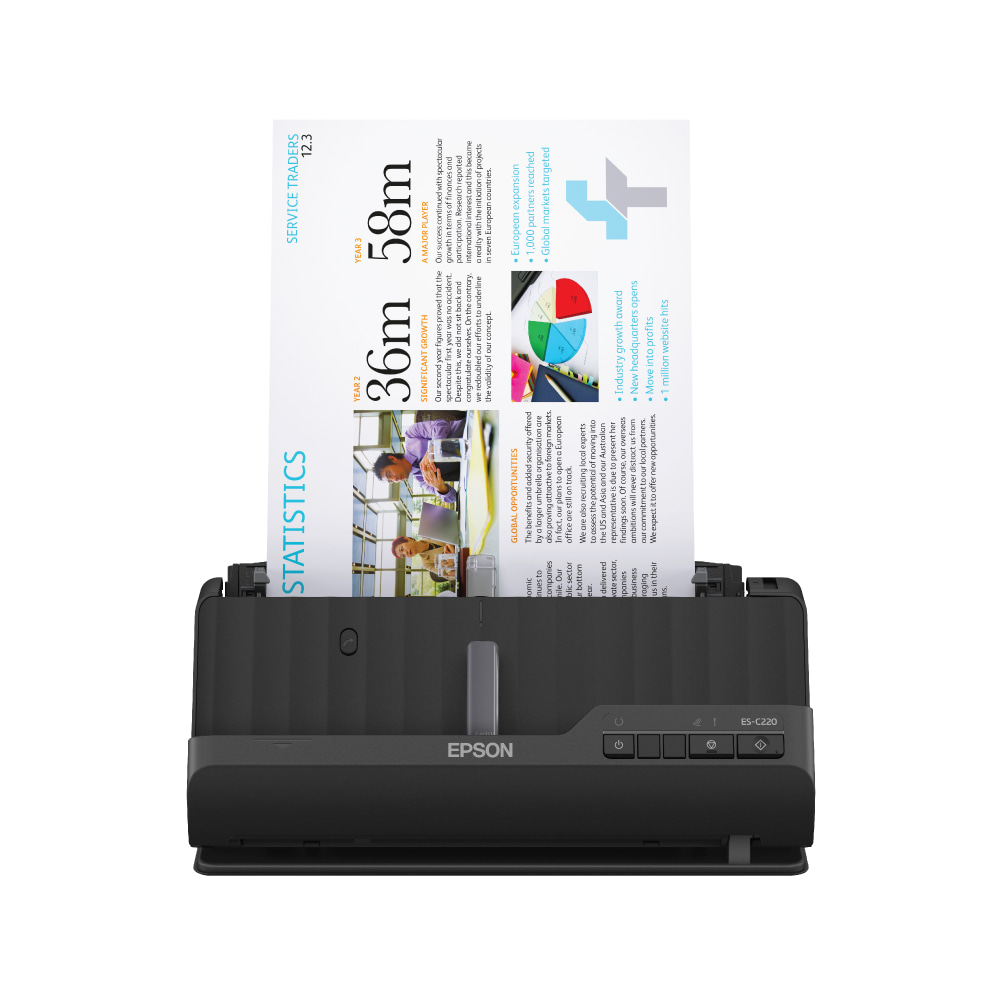 Epson WorkForce Compact Desktop Document Scanner, ES-C220 MPN:B11B272202