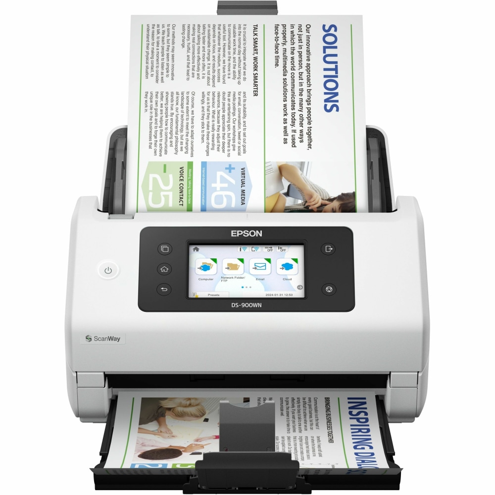 Epson WorkForce B11B276201 Cordless Sheetfed Scanner - 600x 600 dpi Optical - 30-bit Color - 10-bit Grayscale - B11B276201 MPN:B11B276201