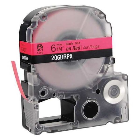 Label Cartridge, Black on Red, Labels/Roll: Continuous MPN:45WA13