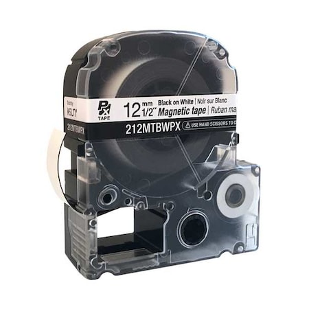 Label/Ribbon Cartridge, White, Matte, 1/2 in W MPN:61UM70