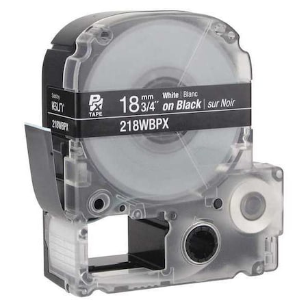 Label Cartridge, White on Black, Labels/Roll: Continuous MPN:45WA44