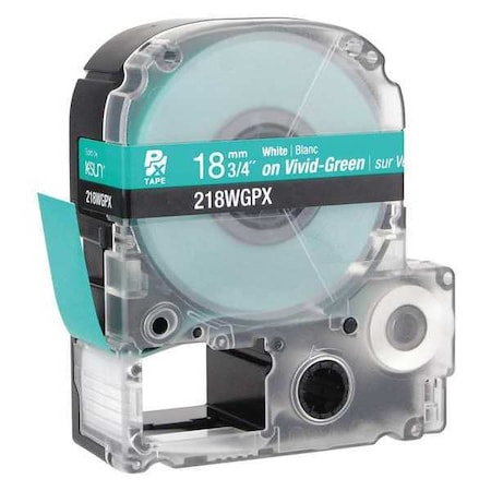 Label Cartridge, White on Green, Labels/Roll: Continuous MPN:45WA51