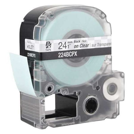 Label Cartridge, Black on Clear, Labels/Roll: Continuous MPN:45WA54