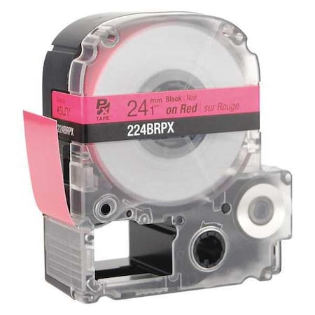 Label Cartridge, Black on Red, Labels/Roll: Continuous MPN:45WA59