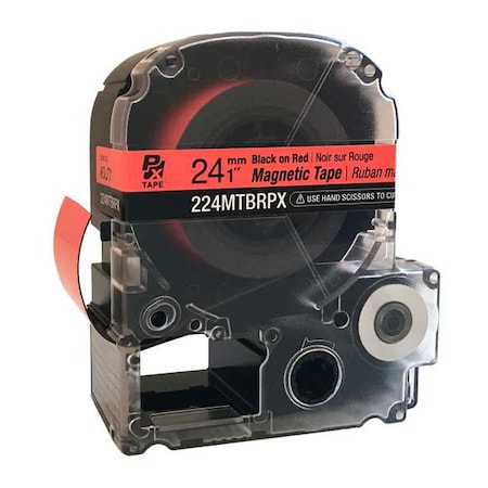 1 in Black on Red Magnet Label Cartridge MPN:61UM79