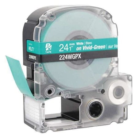 Label Cartridge, White on Green, Labels/Roll: Continuous MPN:45WA62