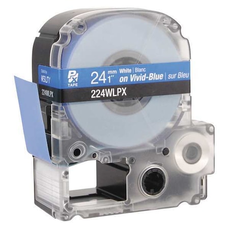 Label Cartridge, White on Blue, Labels/Roll: Continuous MPN:45WA63