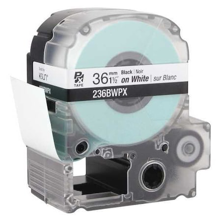 Label Cartridge, Black on White, Labels/Roll: Continuous MPN:45WA66