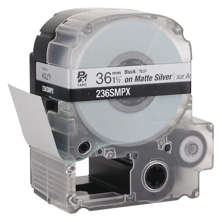 Label Cartridge, Black on Silver Matte, Labels/Roll: Continuous MPN:45WA70