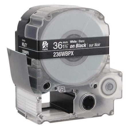 Label Cartridge, White on Black, Labels/Roll: Continuous MPN:45WA69
