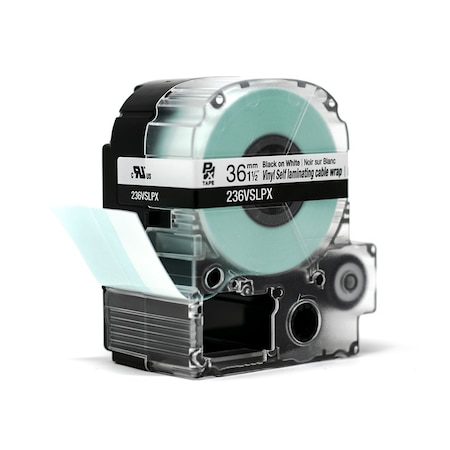 Label Cartridge, Black on White, Labels/Roll: 225 MPN:55MJ65